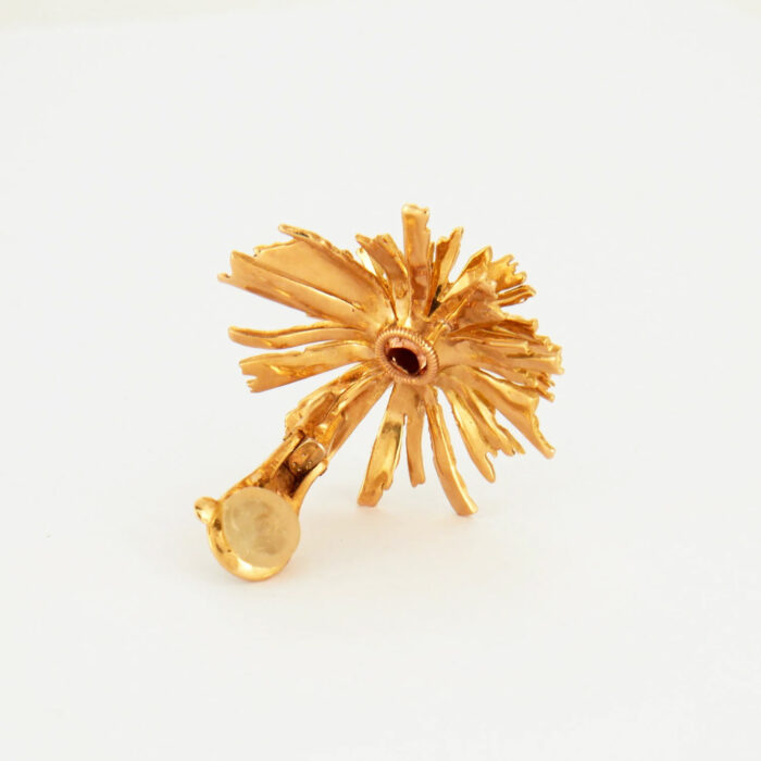 CARTIER - Gold Flower Earrings - Image 4