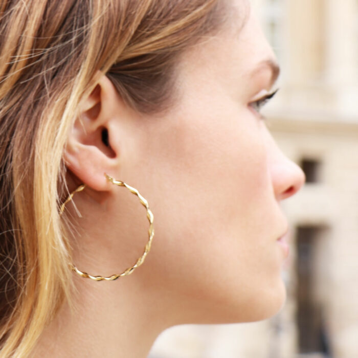 Bella Earrings 2.5mm Diameter 70mm - Image 2