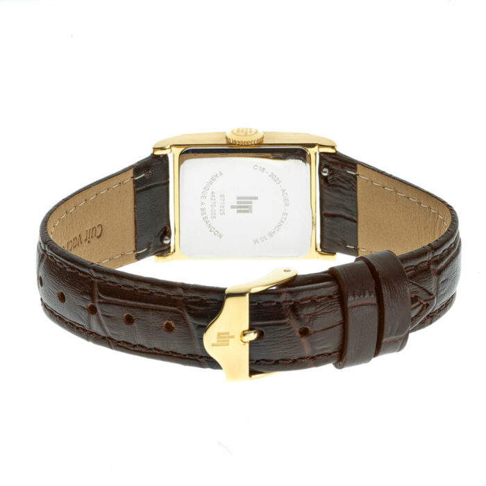 LIP Churchill C18 Watch - Golden with Brown Leather - Image 3