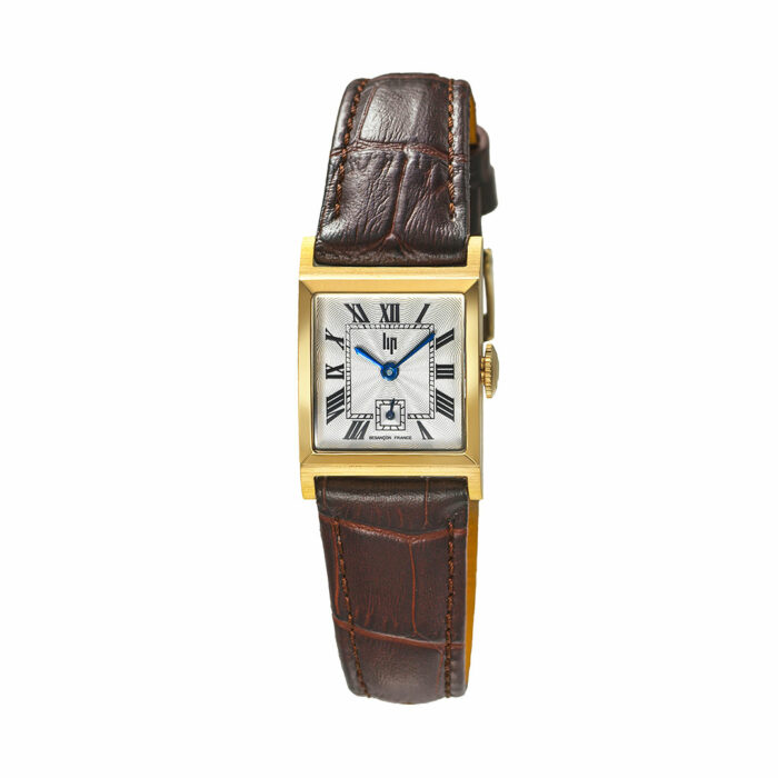 LIP Churchill C18 Watch - Golden with Brown Leather