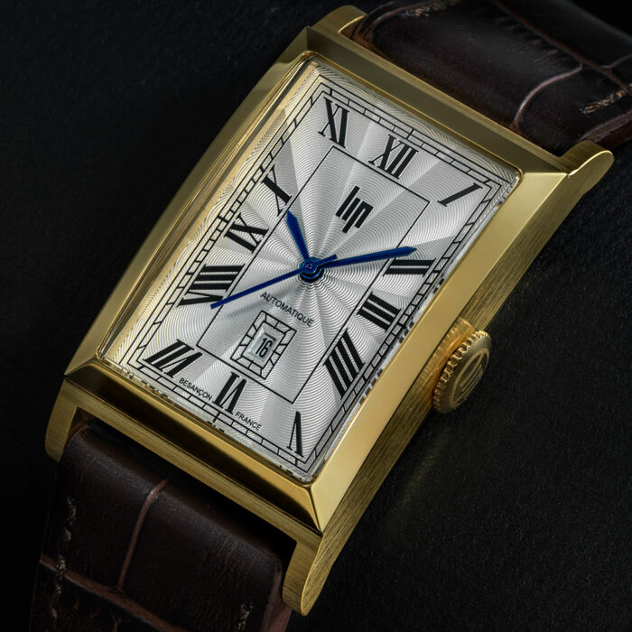 LIP Churchill T26 Automatic Watch - Gold Brown Leather - Image 5