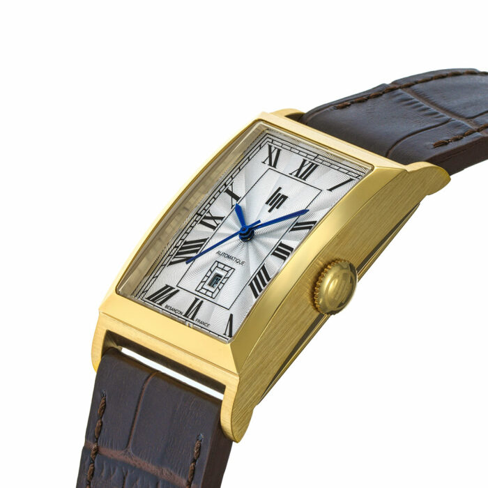 LIP Churchill T26 Automatic Watch - Gold Brown Leather - Image 2