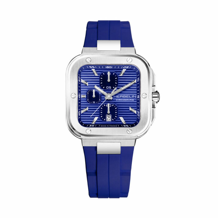Herbelin Cap Camarat Square Chronograph Blue Watch