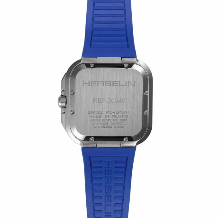 Herbelin Cap Camarat Square Chronograph Blue Watch - Image 3