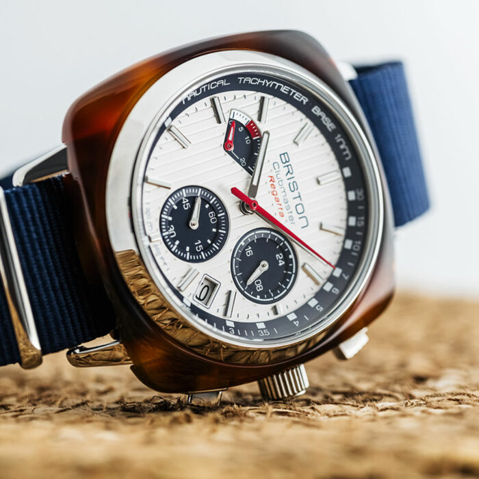 Briston Clubmaster Regatta White Blue Watch - Image 3