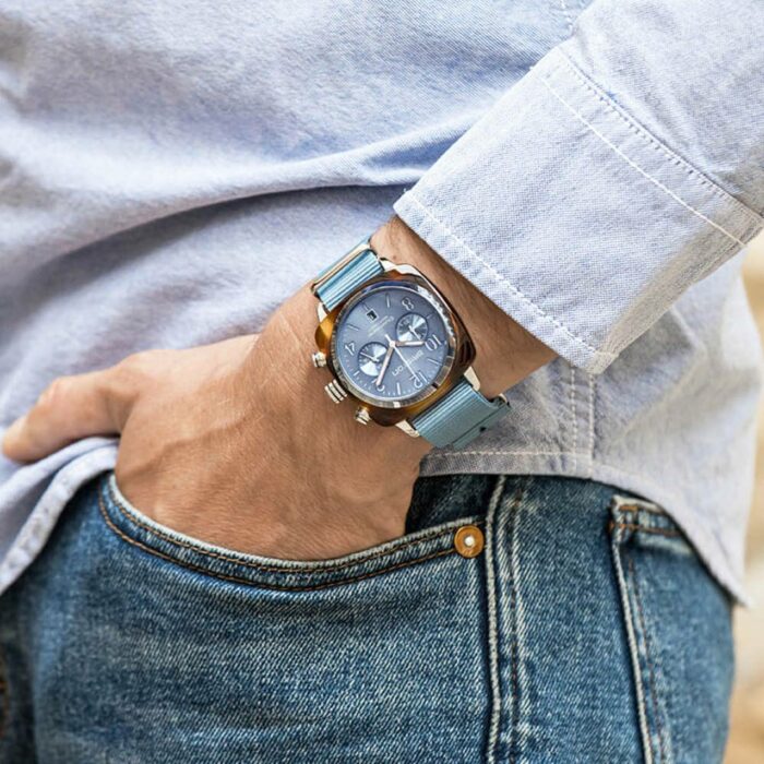 Briston Clubmaster Ice Blue Watch - Image 2