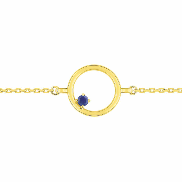 Circle Sapphire Bracelet