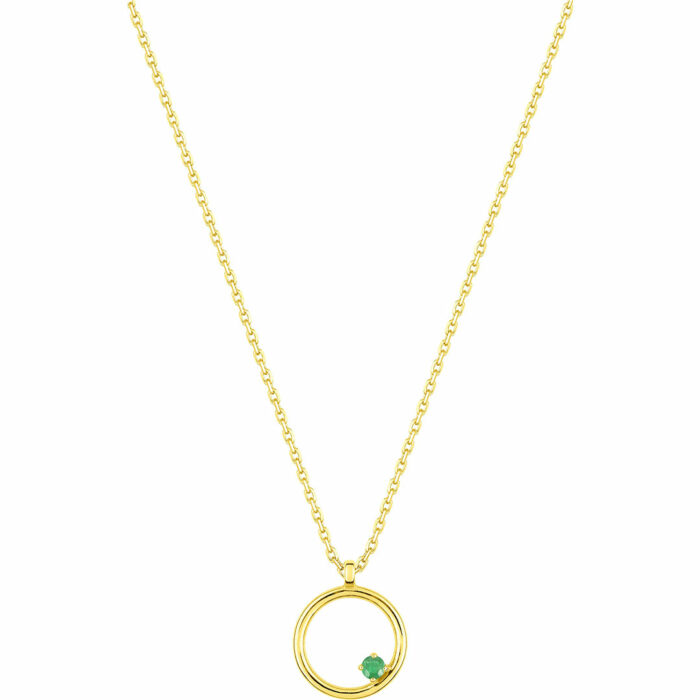 Emerald Circle Necklace - Image 2