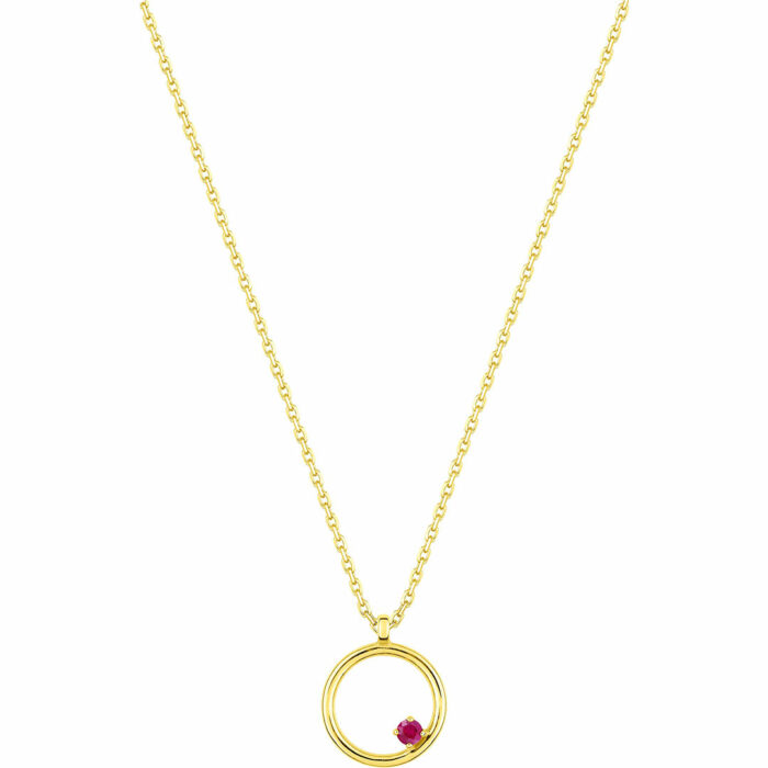 Ruby Circle Necklace - Image 2