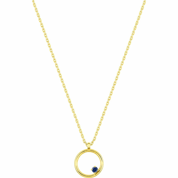 Sapphire Circle Necklace - Image 2