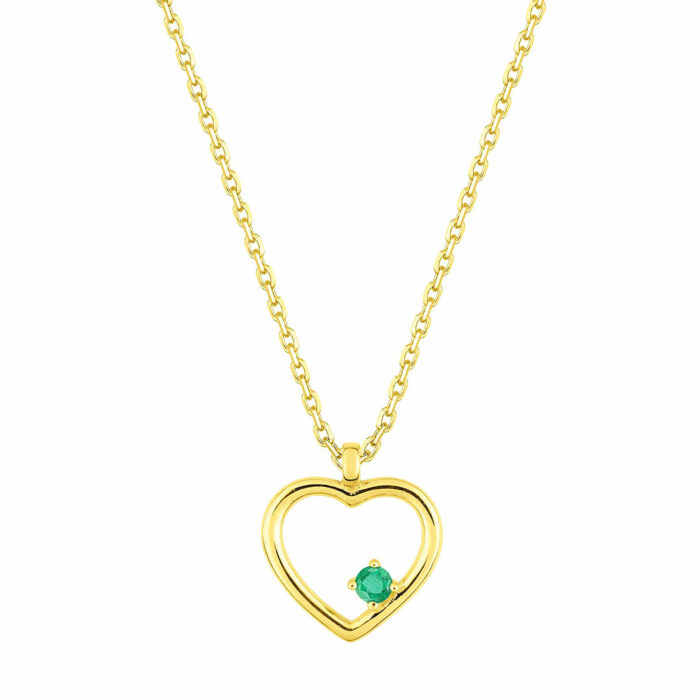 Emerald Heart Necklace