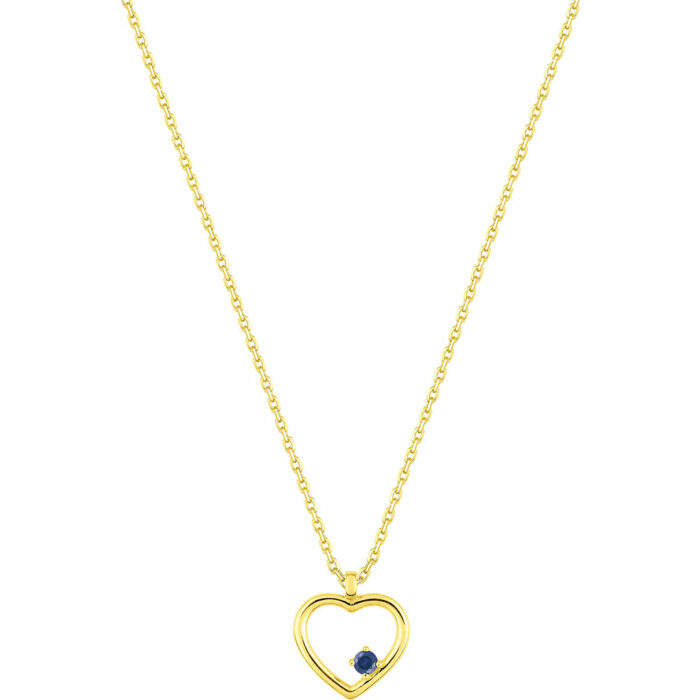 Sapphire Heart Necklace - Image 3