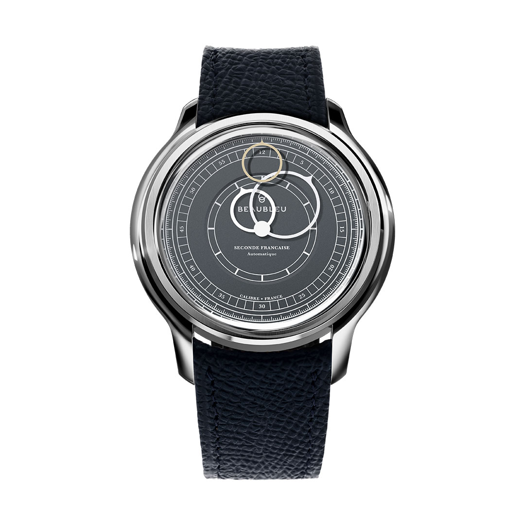 Citizen Platform Classic Open Heart Steel Blue Dial Watch NH9131-73L