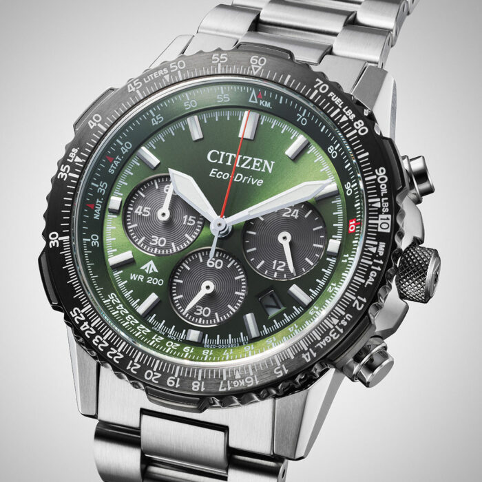 Citizen Promaster Air Navihawk Chronograph Green Watch CA4664-60W - Image 5