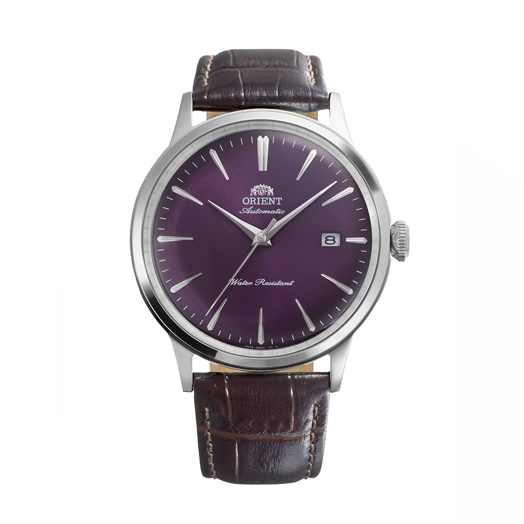 Orient Bambino 40.5mm Purple Dial Watch RA-AC0032V