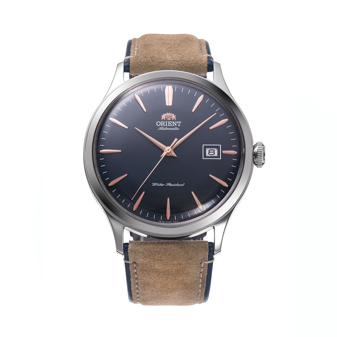 Orient Bambino Leather Black Dial Watch RA-AC0P02L