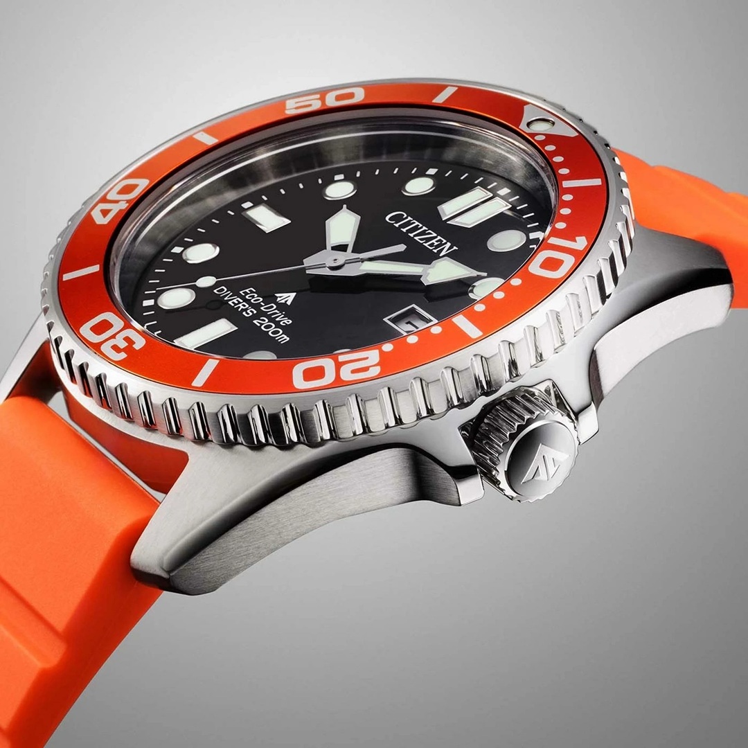 Citizen Diver Orange Watch BN0268-01E - Image 6