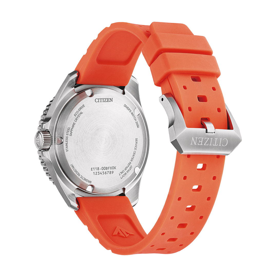 Citizen Diver Orange Watch BN0268-01E - Image 2