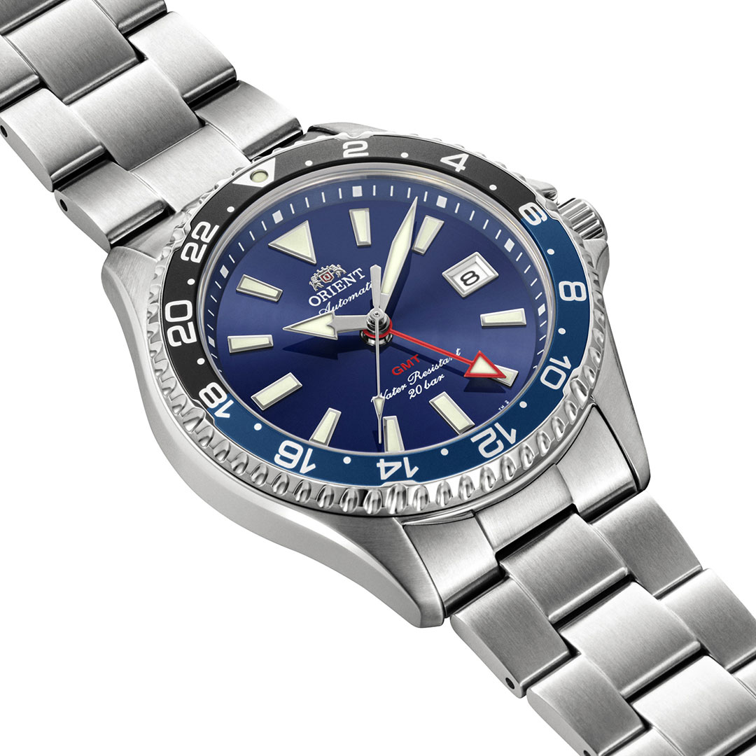 Orient Mako GMT Watch Blue Dial RA-BC0003L - Image 2
